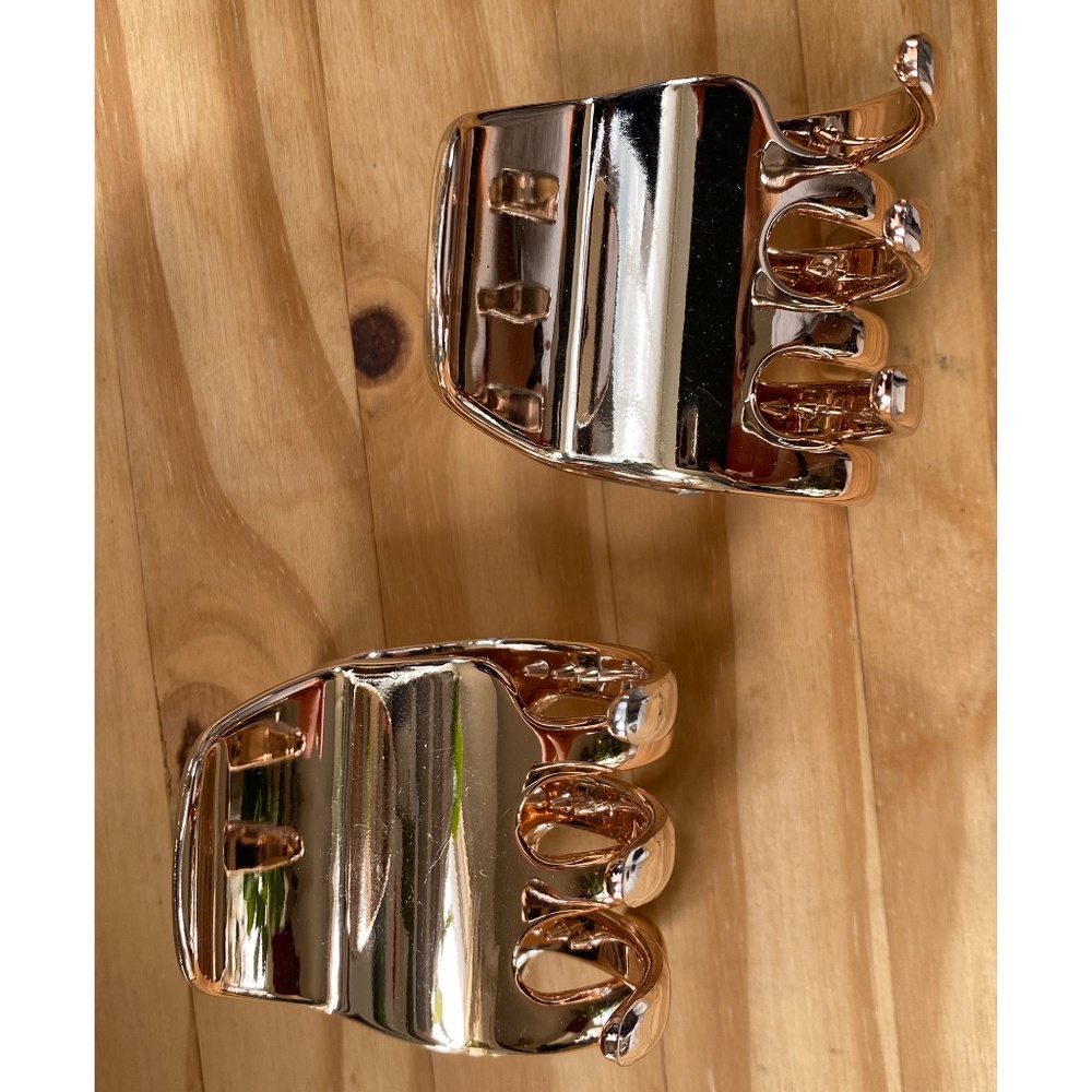 2 H&M Metallic Hair Claws
